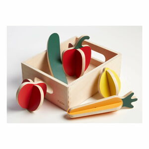 Dřevěný dětský hrací set Flexa Toys Shop Vegetables