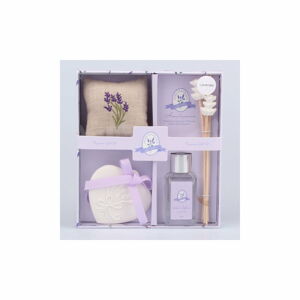 Set aroma difuzéru, vonného jílu a vonného polštářku s vůní levandule Dakls Lavender