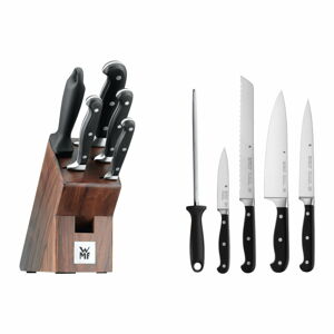 Sada 4 nožů a ocílky ze speciálně kované nerezové oceli a kuchyňského bloku WMF Spitzenklasse Plusn
