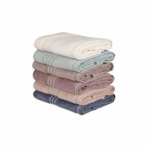 Sada 6 bavlněných ručníků Micro Cotton, 50 x 90 cm