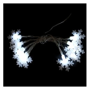 Bílý světelný LED řetěz Unimasa Estrella, 20 světýlek