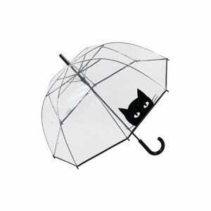 Transparentní větruodolný deštník Ambiance Looking Cat, ⌀ 85 cm