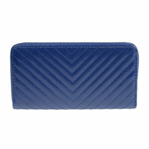 Švestkově modrá koženková peněženka Carla Ferreri