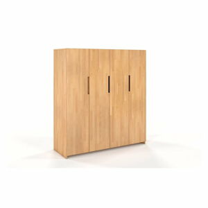 Šatní skříň z bukového dřeva Skandica Bergman, 170 x 180 cm