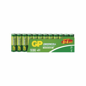 Zinkové baterie AA 12 ks GREENCELL – EMOS