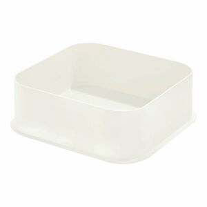Bílý úložný box iDesign Eco, 21,3 x 21,3 cm