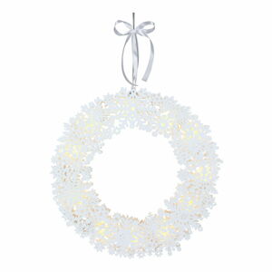 Bílá LED světelná dekorace Best Season Snowflake, ⌀ 45 cm