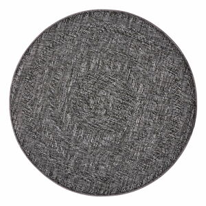 Tmavě šedý venkovní koberec NORTHRUGS Almendro, Ø 160 cm
