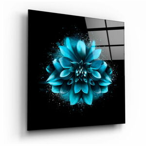 Skleněný obraz Insigne Blue Flower, 40 x 40 cm