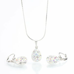 Set náhrdelníku a náušnic s krystaly Swarovski Elements Laura Bruni Drope
