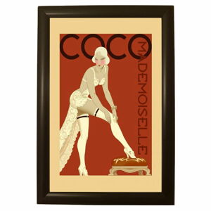 Plakát v černém rámu Piacenza Art Coco, 33,5 x 23,5 cm