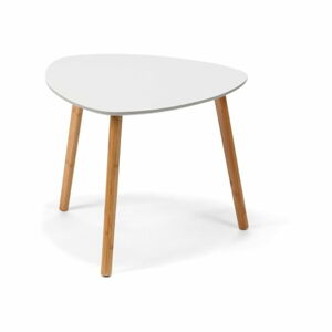 Bílý konferenční stolek loomi.design Viby, 55 x 55 cm