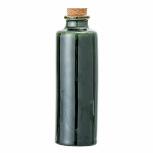 Zelená kameninová láhev se zátkou Bloomingville Joelle, 650 ml
