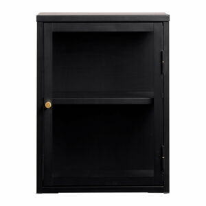 Černá kovová vitrína 45x60 cm Carmel – Unique Furniture