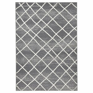 Tmavě šedý koberec Zala Living Rhombe, 200 x 290 cm