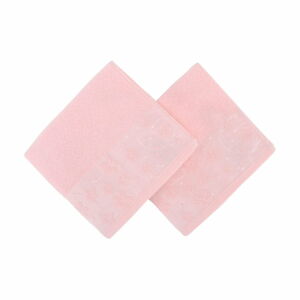 Sada 2 světle růžových ručníků z čisté bavlny Mariana, 50 x 90 cm