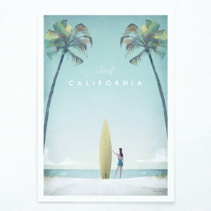 Plakát Travelposter California, A3