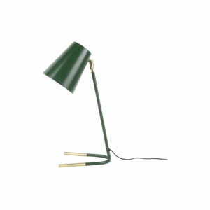 Zelená stolní lampa s detaily ve zlaté barvě Leitmotiv Noble