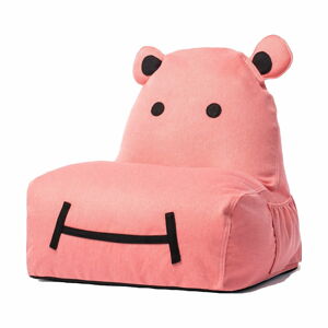 Růžový dětský sedací vak The Brooklyn Kids Hippo