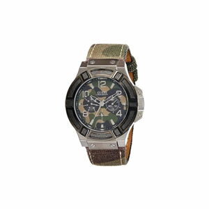 Pánské hodinky s páskem z nerezové oceli ve stříbrné barvě Guess W0407G1