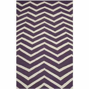 Vlněný koberec Safavieh Edie Purple, 182 x 121 cm