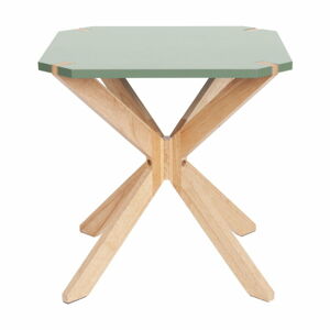 Mátově zelený odkládací stolek Leitmotiv Mister, 45 x 45 cm
