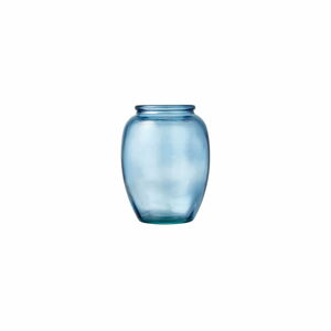 Modrá skleněná váza Bitz Kusintha, ø 10 cm