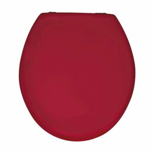 Leskle červené WC sedátko Wenko Prima, 41 x 38 cm