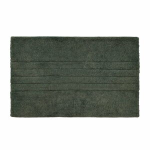 Tmavě zelená koupelnová předložka z bio bavlny 50x80 cm Soft – Södahl