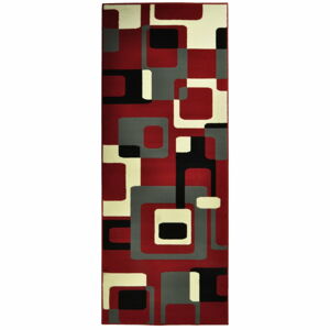 Červený koberec Hanse Home Hamla Retro, 200 x 290 cm