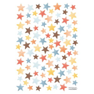 Dětské samolepky v sadě 93 ks 30x42 cm Colorful Stars – Lilipinso