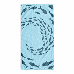 Modrá plážová osuška 90x180 cm Shoal – DecoKing
