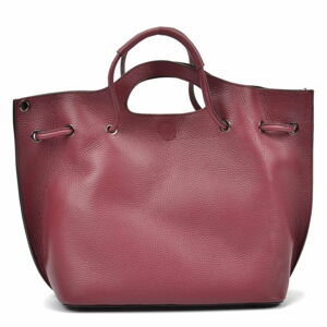 Vínová kožená kabelka Magnotti Bags