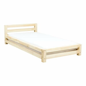 Jednolůžková lakovaná postel z smrkového dřeva Benlemi Single, 90 x 200 cm