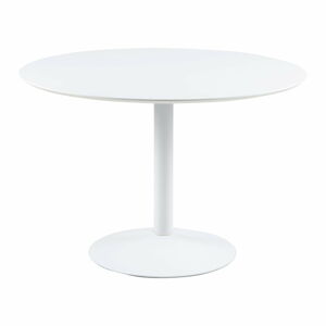 Bílý kulatý jídelní stůl Actona Ibiza, ⌀ 110 cm