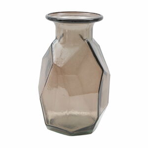 Hnědá váza z recyklovaného skla Mauro Ferretti Ambra, ⌀ 9 cm
