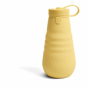 Žlutá skládací láhev Stojo Bottle Mimosa, 590 ml