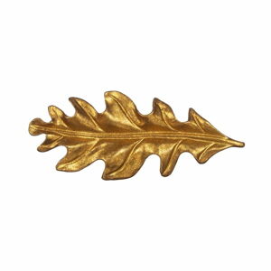 Cínová úchytka na šuplík ve zlaté barvě Sass & Belle Leaf