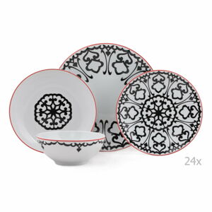 24dílná sada porcelánového nádobí Kutahya Luhko