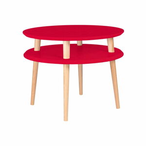 Červený konferenční stolek Ragaba Ufo, ⌀ 57 cm