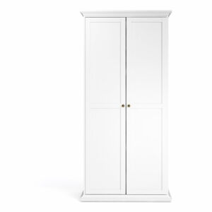 Bílá šatní skříň Tvilum Paris, 96 x 200,6 cm