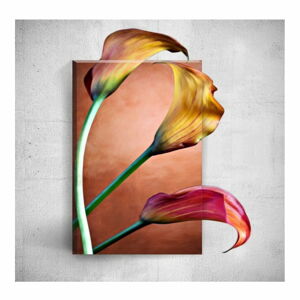 Nástěnný 3D obraz Mosticx Three Elegant Flowers, 40 x 60 cm