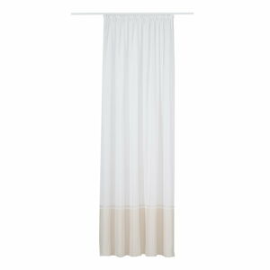Béžovo-bílá záclona 300x260 cm Sanova – Mendola Fabrics