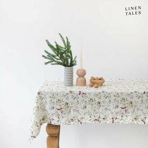 Lněný ubrus s vánočním motivem 140x200 cm – Linen Tales