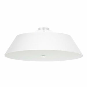 Bílé stropní svítidlo se skleněným stínidlem ø 60 cm Hektor – Nice Lamps
