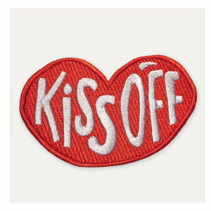 Červená zášivka ve tvaru rtů U Studio Design Kiss Off, 8,5 x 11 cm