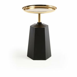 Černý příruční stolek La Forma, výška 37 cm