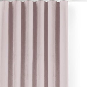 Světle růžový sametový dimout závěs 530x225 cm Velto – Filumi