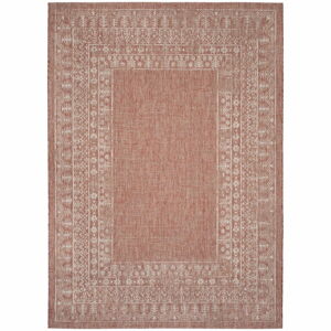 Červenobéžový koberec vhodný i na venkovní použití Safavieh Marea, 231 x 160 cm