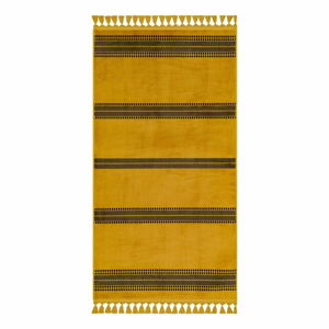 Žlutý pratelný koberec 160x100 cm - Vitaus
